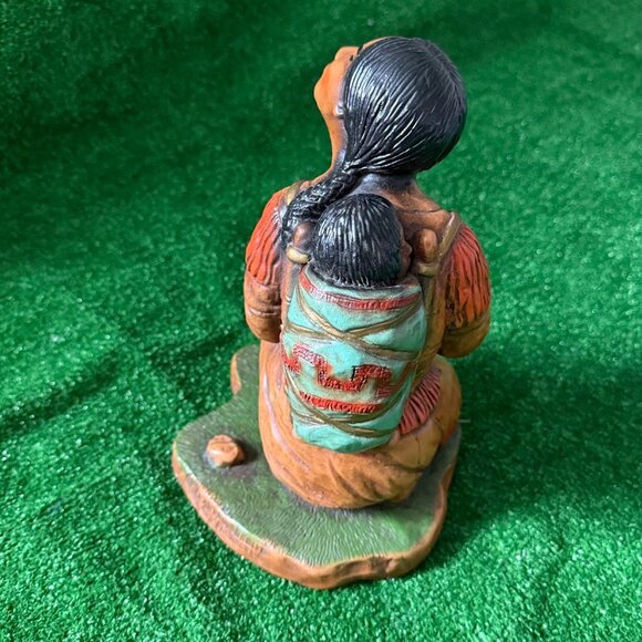 Progressive Art Products c1970s American Indian Mother Vintage Rare Sculpture - Picture 5 of 14